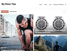 Tablet Screenshot of mynewstips.com